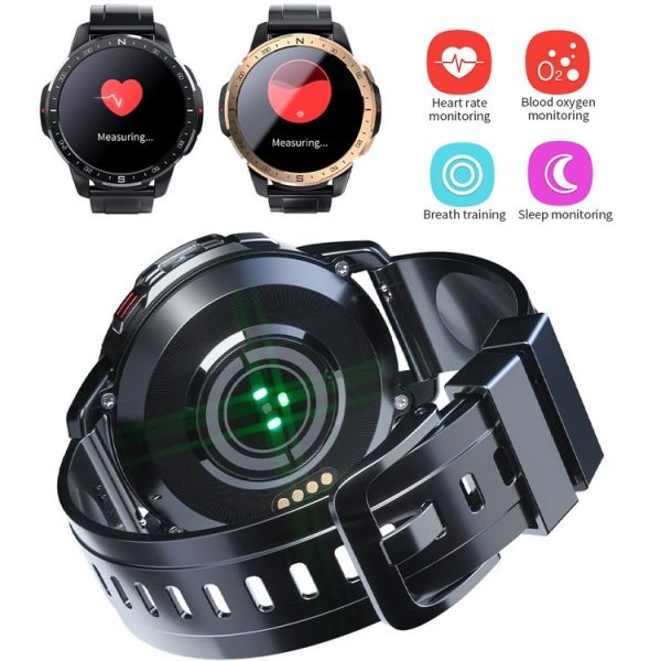 LOKMAT APPLLP 7 4G Call Smart Watch, 1.6 inch SC9832E+PAR2822 Quad Core, 4GB+128GB, Android 9.1, GPS, Heart Rate (Gold) - Image 7