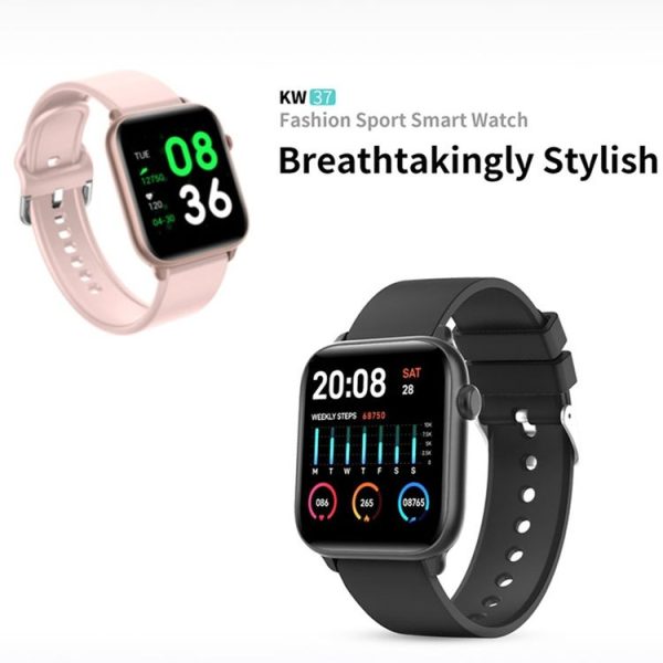 LOKMAT KW37 Waterproof Health Smart Watch, Heart Rate / Pedometer / Sleep / Sedentary Reminder (Blue) - Image 2