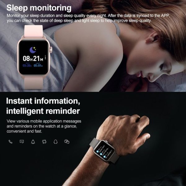 LOKMAT KW37 Waterproof Health Smart Watch, Heart Rate / Pedometer / Sleep / Sedentary Reminder (Blue) - Image 6