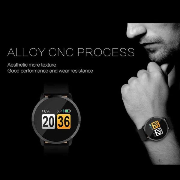 Q8A 0.95 inch OLED Screen Display Steel Strap Bluetooth Smart Watch, IP67 Waterproof, Support Remote Camera / Heart Rate Monitor / Blood Pressure Monitor / Blood Oxygen Monitor, Compatible with Android and iOS Phones (Gold) - Image 10