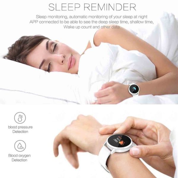 Q8A 0.95 inch OLED Screen Display Steel Strap Bluetooth Smart Watch, IP67 Waterproof, Support Remote Camera / Heart Rate Monitor / Blood Pressure Monitor / Blood Oxygen Monitor, Compatible with Android and iOS Phones (Gold) - Image 13