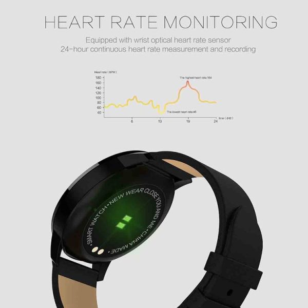Q8A 0.95 inch OLED Screen Display Steel Strap Bluetooth Smart Watch, IP67 Waterproof, Support Remote Camera / Heart Rate Monitor / Blood Pressure Monitor / Blood Oxygen Monitor, Compatible with Android and iOS Phones (Gold) - Image 6