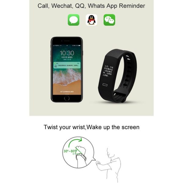 TLW B6 Fitness Tracker 0.96 inch TFT Screen Wristband Smart Bracelet, IP67 Waterproof, Support Sports Mode / Continuous Heart Rate Monitor / Sleep Monitor / Information Reminder (Red) - Image 11