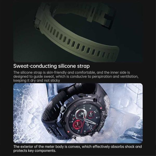 Original Xiaomi Youpin Amazfit T-Rex 1.3 inch AMOLED Screen Bluetooth 5.0 5ATM Waterproof Smart Watch, Support 14 Sport Modes / Heart Rate Monitoring / Sleep Monitoring / GPS Positioning (Grey) - Image 8