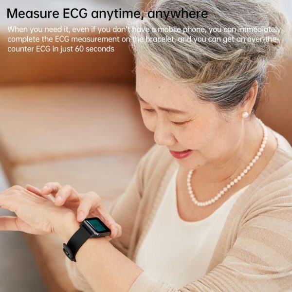 Original Xiaomi Youpin Amazfit Health 1.28 inch Color Screen Bluetooth 5.0 3ATM Waterproof Smart Watch, Support ECG Measurement / Heart Rate Monitoring / Sleep Monitoring (Black) - Image 6