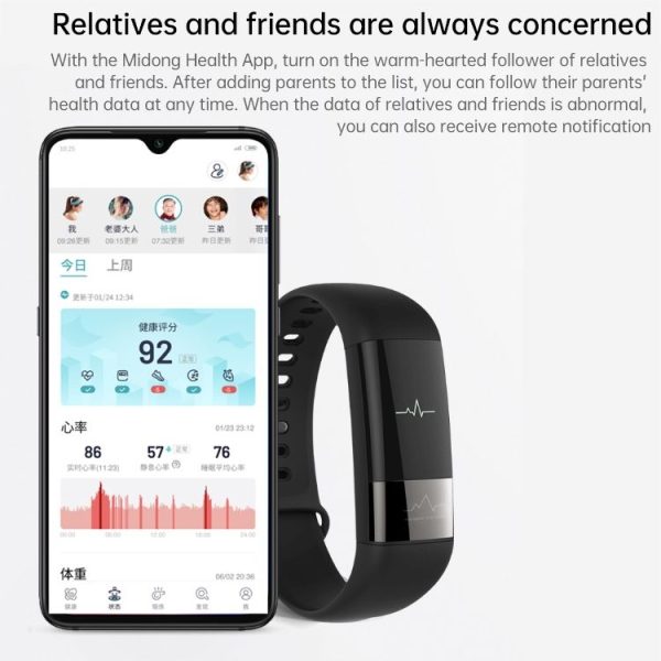 Original Xiaomi Youpin Amazfit Health Huangshan No. 1 Version 0.42 inch PMOLED Screen Bluetooth 5.0 IP67 Waterproof Smart Bracelet, Support ECG Measurement / Heart Rate Monitoring / Sleep Monitoring - Image 9