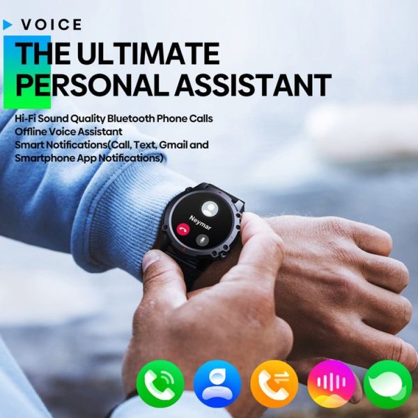 Zeblaze Vibe 7 Lite 1.47 inch IPS Screen 3 ATM IP69K Waterproof Smart Watch, Support Voice Call / Health Monitoring (Orange) - Image 8