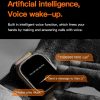 T800 Ultra 1.99 inch Silicone Band Smart Watch Support Heart Rate / ECG (Black) - Image 13