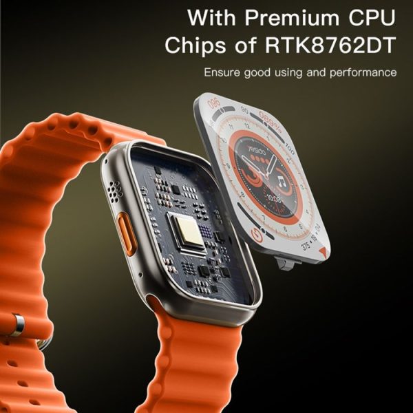 Yesido IO19 2 inch IPS Screen IP68 Waterproof Smart Watch, Support Blood Pressure Monitoring / ECG (Orange) - Image 5