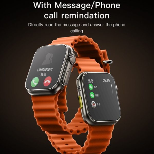 Yesido IO19 2 inch IPS Screen IP68 Waterproof Smart Watch, Support Blood Pressure Monitoring / ECG (Orange) - Image 7