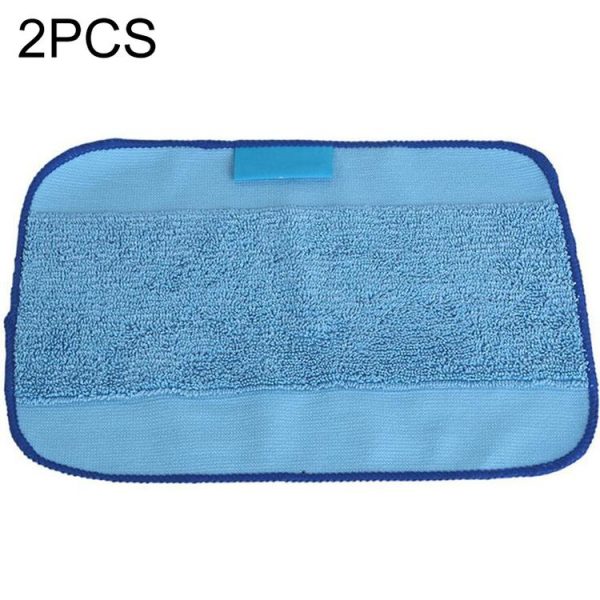 2 PCS Reusable Replacement Microfiber Mopping Cloth Dry / Wet Rag for iRobot 380t / 320 / 4200 / 5200c (Blue)