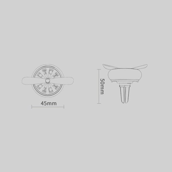 Original Xiaomi Youpin CARFOOK Car Air Outlet Aromatherapy Deodorizing machine (Grey) - Image 7