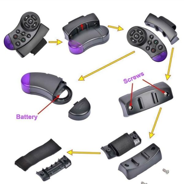 Car 11 Key Multimedia Steering Wheel Remote Controller - Image 7