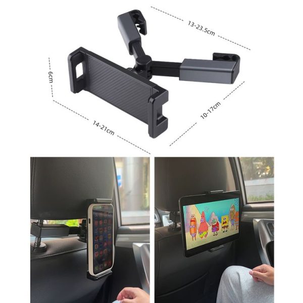 Rear Seat Car Holder Phone Tablet Bracket (Black) - Image 2