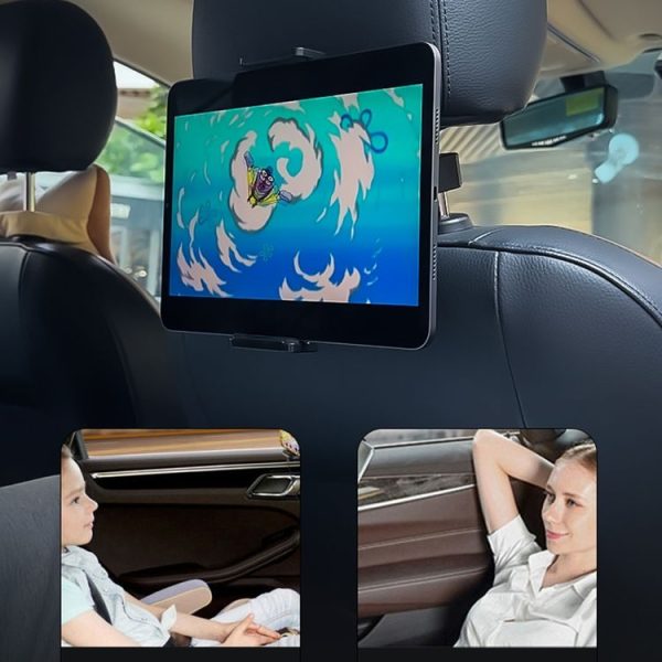 Rear Seat Car Holder Phone Tablet Bracket (Black) - Image 3