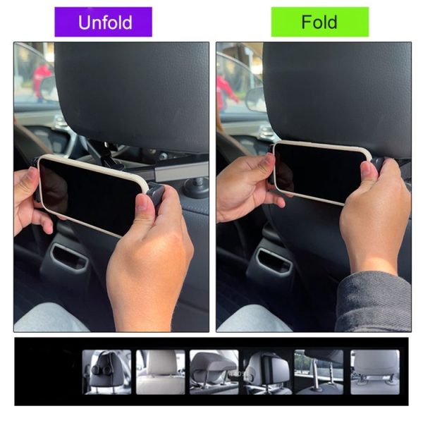 Rear Seat Car Holder Phone Tablet Bracket (Black) - Image 4