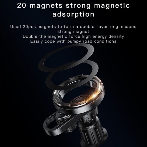 Yesido C157 Strong Magnetic Car Air Vent Phone Holder (Black) - Image 2
