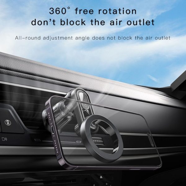 Yesido C157 Strong Magnetic Car Air Vent Phone Holder (Black) - Image 5