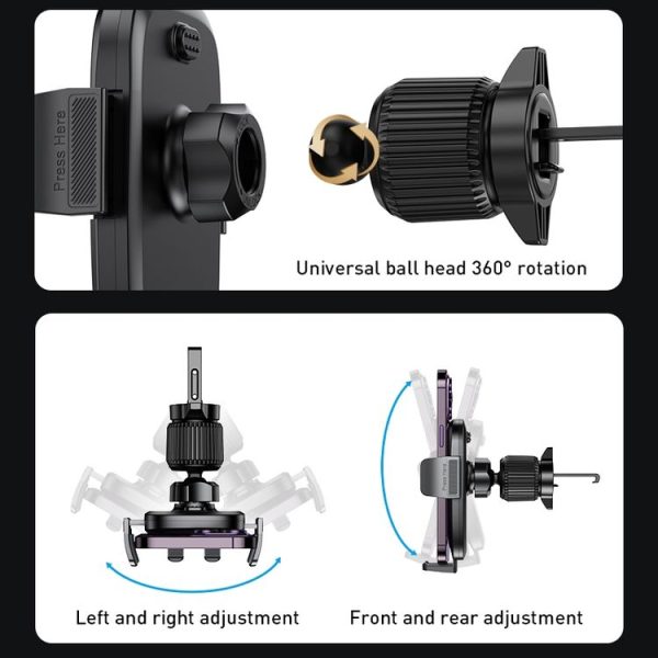 Yesido C241 Adjustable Car Air Vent Mobile Phone Holder - Image 7