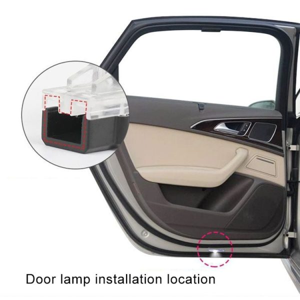 1 Pair For Volvo Car 3D Door Logo Light Brand Shadow Lights - Image 5