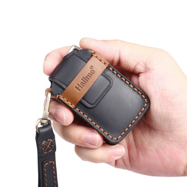 Lexus 3-button Hallmo Car Cowhide Leather Key Protective Cover Key Case (Black) - Image 3