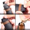 Lexus 3-button Hallmo Car Cowhide Leather Key Protective Cover Key Case (Black) - Image 8