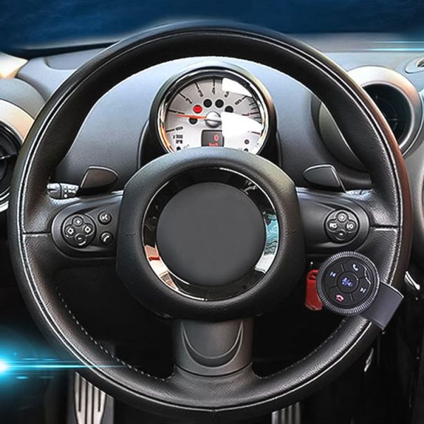 Universal Strap Shape Steering Wheel Remote Control Car Multimedia Wireless Button Remote Control (Black) - Image 6