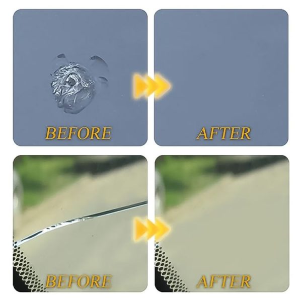 2 in 1 3ml Paintless Dent Removal Car Window Windshield Repair Fluid with Tool (Black) - Image 4