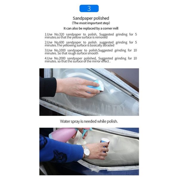 Car Headlight Scratch Yellowing Repair Fluid Set, Capacity: 30ml - Image 8
