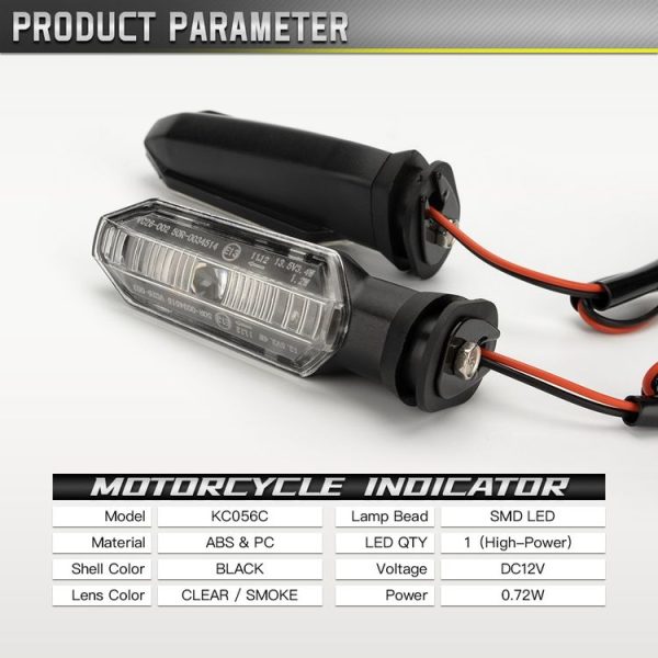 2pcs For Honda RS150 XRE300 CRF300 X-ADV Motorcycles LED Turn Signal Light (Black) - Image 6