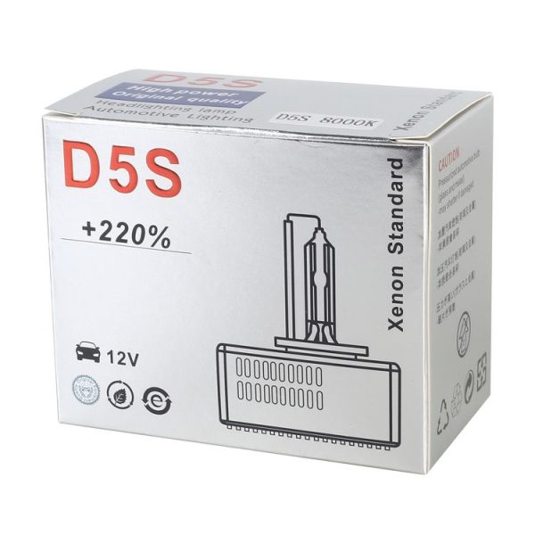1 Pair D5S 8000K DC12V 35W Car HID Xenon Bulb Kit Headlight (White Light) - Image 6