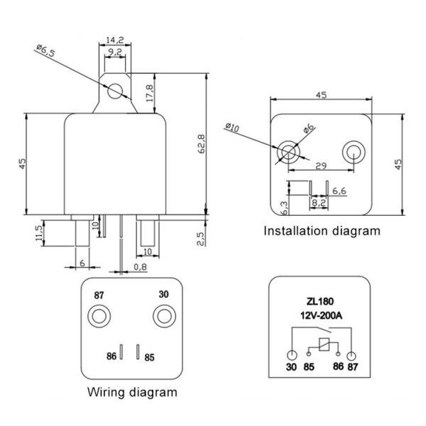 12V 200A Car Start Relay with Accessories - Image 7