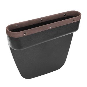 Multifunctional Car Gap Storage Box Car Seat Slit Storage Bag, Style: Co-driving (Brown)