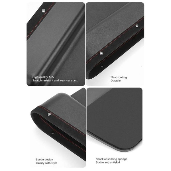 Multifunctional Car Gap Storage Box Car Seat Slit Storage Bag, Style: Co-driving (Brown) - Image 3