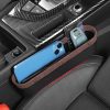 Multifunctional Car Gap Storage Box Car Seat Slit Storage Bag, Style: Co-driving (Brown) - Image 7