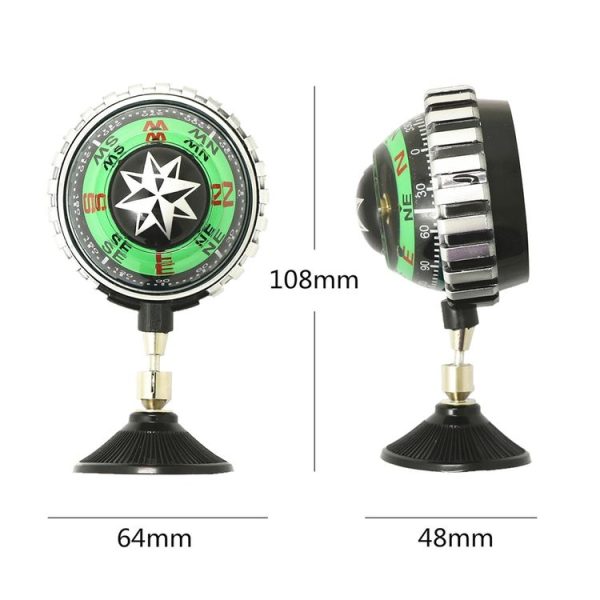 LC530 Car Compass Ball Compass Car Decoration With Suction Cup - Image 3