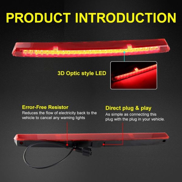 Volkswagen Golf 5 GTI 2005-2009 Car High Position Brake Light 1K6945097F (Red) - Image 4