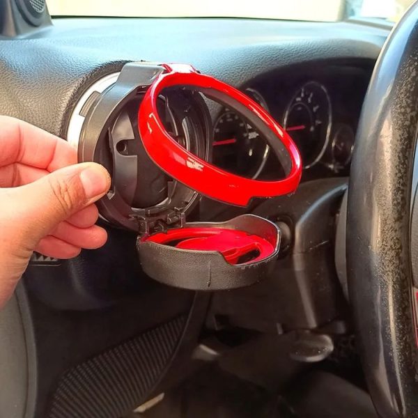 Jeep Wrangler JK 2007-2017 JL / JT 2018+ Car Air Conditioner Air Vent Water Cup Holder (Silver) - Image 6