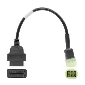 Kawasaki 6 Pin to OBDII Female Motorcycle Connector Cable