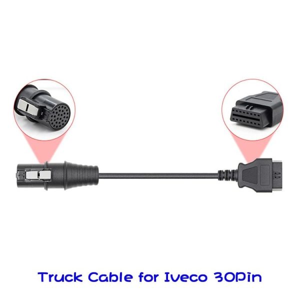 Iveco 30 Pin Male to OBDII 16 Pin Female Truck Adapter Cable - Image 5