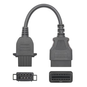 Volvo 8 Pin Female to OBDII Female Truck Adapter Cable