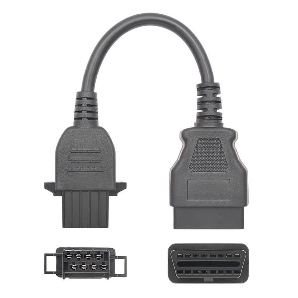 Volvo 8 Pin Female to OBDII Female Truck Adapter Cable