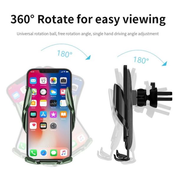 M6 Car Gravity Bracket Air Outlet Phone Navigation Holder (Red) - Image 6