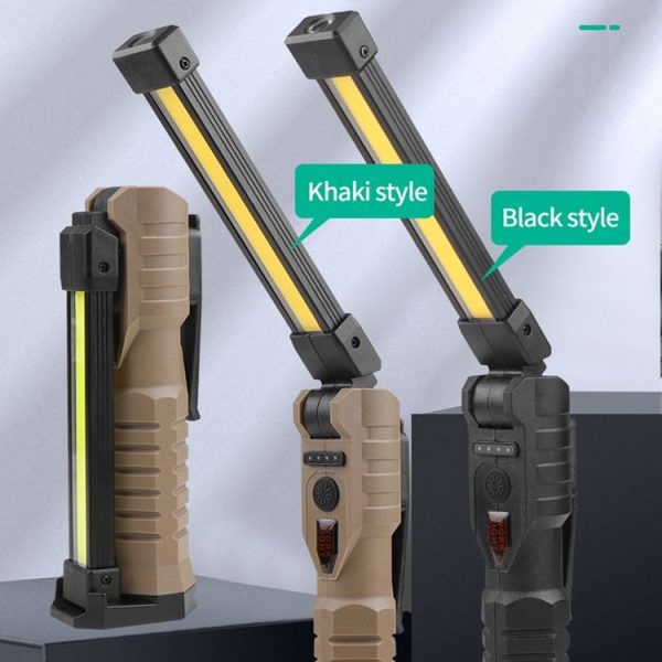 FT20 Folding Magnet Car Inspection Light Work Maintenance Lamp Strong Emergency COB LED Lamp (Black) - Image 8
