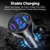 66W 4 in 1 Digital Display Fast Charging Car Charger with Voltmeter (White) - Image 8