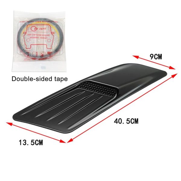 HD-713 1 Pair Car Hood Decorative Stickers Fender Air Vents Sticker (Black) - Image 5