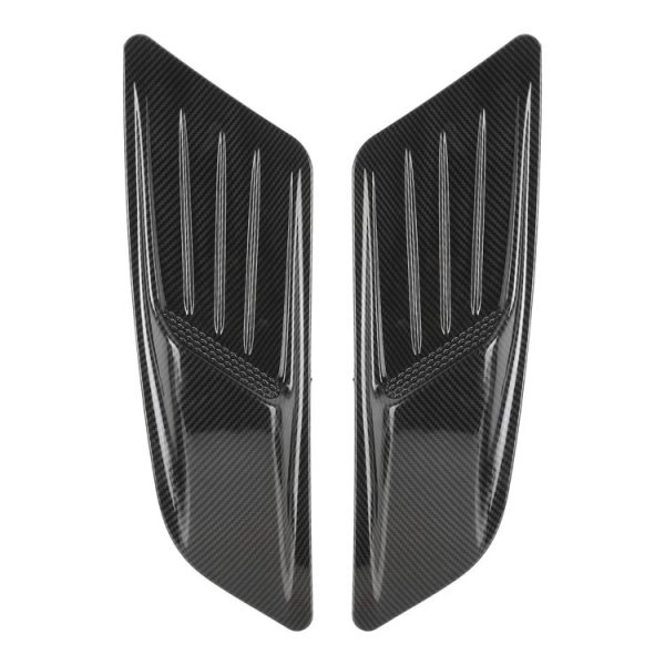HD-713 1 Pair Car Hood Decorative Stickers Fender Air Vents Sticker (Carbon Fiber) - Image 2
