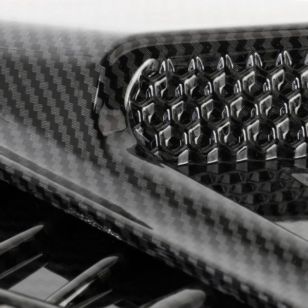 HD-713 1 Pair Car Hood Decorative Stickers Fender Air Vents Sticker (Carbon Fiber) - Image 4