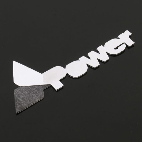 Car Three-color Power Metal Personalized Decorative Stickers, Size: 14x3x0.3cm (Black) - Image 5