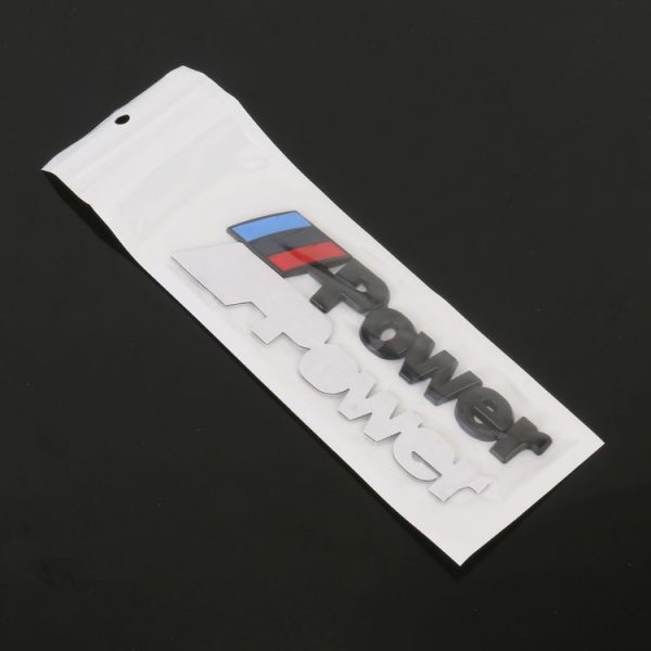 Car Three-color Power Metal Personalized Decorative Stickers, Size: 14x3x0.3cm (Black) - Image 6